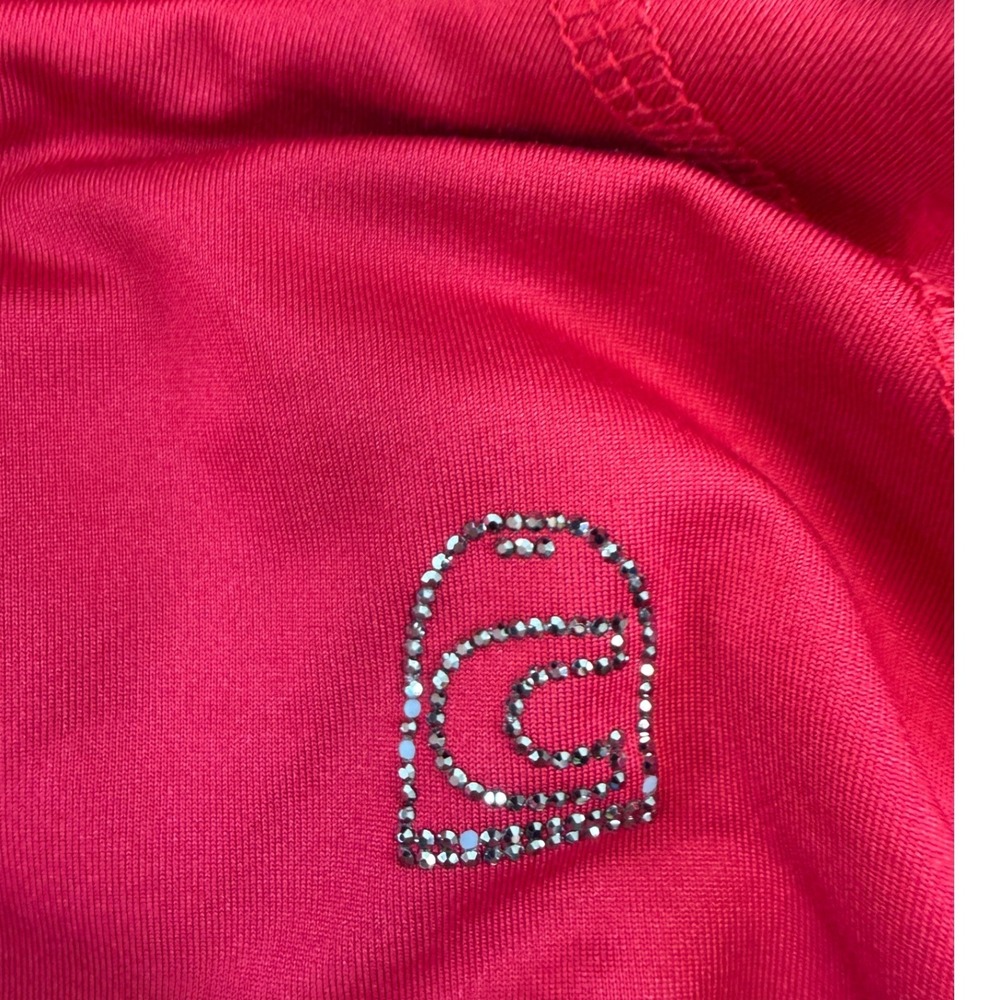 Cavallo Ruby Red Equestrian Base‎ Layer Top Cowl Neck Long Sleeve Women Size 8 - Picture 8 of 12